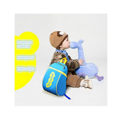 L'enfant en bas âge bleu du néoprène imperméable a personnalisé des sacs à dos pour des garçons/filles