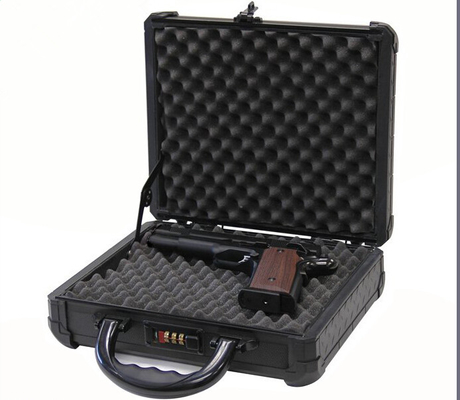 Valise d'outillage en aluminium de transport verrouillable pour le pistolet de pistolet d'accessoires d'arme à feu
