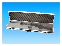 Caisse en aluminium de fusil en métal dur avec la mousse antichoc de surface de tissu de camouflage