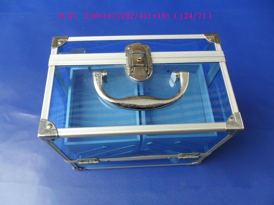 EVA rayant les boîtes à outils portatives, vitrines acryliques d'organisateur de kits de maquillage